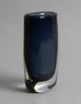 Blue glass vase by Sven Palmquist for Orrefors N7898 - Freeforms
