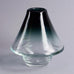 Blue-gray glass vase by Bengt Orup for Johansfors A1175 - Freeforms