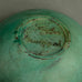Bowl with matte green and black glaze by Svend Hammershøi B3547 - Freeforms