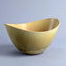 Bowl with yellow ochre glaze by Gunnar Nylund B3118 - Freeforms