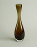 Brown glass "Colora" vase by Vicke Lindstrand for Kosta N7815 - Freeforms