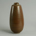 Brown vase with impressed line decoration by Saxbo N5649 - Freeforms