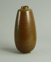 Brown vase with impressed line decoration by Saxbo N5649 - Freeforms