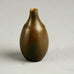 Carl Harry Stalhane for Rorstrand miniature vase with brown matte glaze n9449 - Freeforms