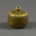 Carl Harry Stalhane for Rorstrand miniature vase with matte yellow ochre glaze F8189 - Freeforms
