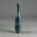 Carl Harry Stålhane for Rörstrand, tall stoneware vase with blue glaze E7374 - Freeforms