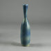 Carl Harry Stålhane for Rörstrand, tall stoneware vase with blue glaze E7374 - Freeforms