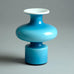 "Carnaby" segmented vase in blue glass by Per Lutken D6341