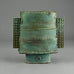 Colin Pearson unique stoneware "Winged Form" vase with pale blue glaze E7150 - Freeforms