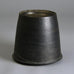 Dan Kelly, UK stoneware pot with matte black glaze E7091 - Freeforms