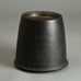 Dan Kelly, UK stoneware pot with matte black glaze E7091 - Freeforms