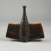 Dieter Crumbiegel, Germany, unique stoneware bottle vase with brown glaze E7135 - Freeforms
