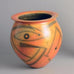 Earthenware terra-sigillata smoke fired ceramic vase by Duncan Ross N9709 - Freeforms