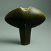 Elly Kuch, Germany, sculptural vessel with brown haresfur glaze N8957 - Freeforms