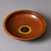 Erich and Ingrid Triller for Tobo dish with reddish brown glaze G9292 - Freeforms