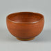 Erich and Ingrid Triller for Tobo, stoneware bowl with reddish brown glaze G9176 - Freeforms