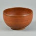 Erich and Ingrid Triller for Tobo, stoneware bowl with reddish brown glaze G9176 - Freeforms