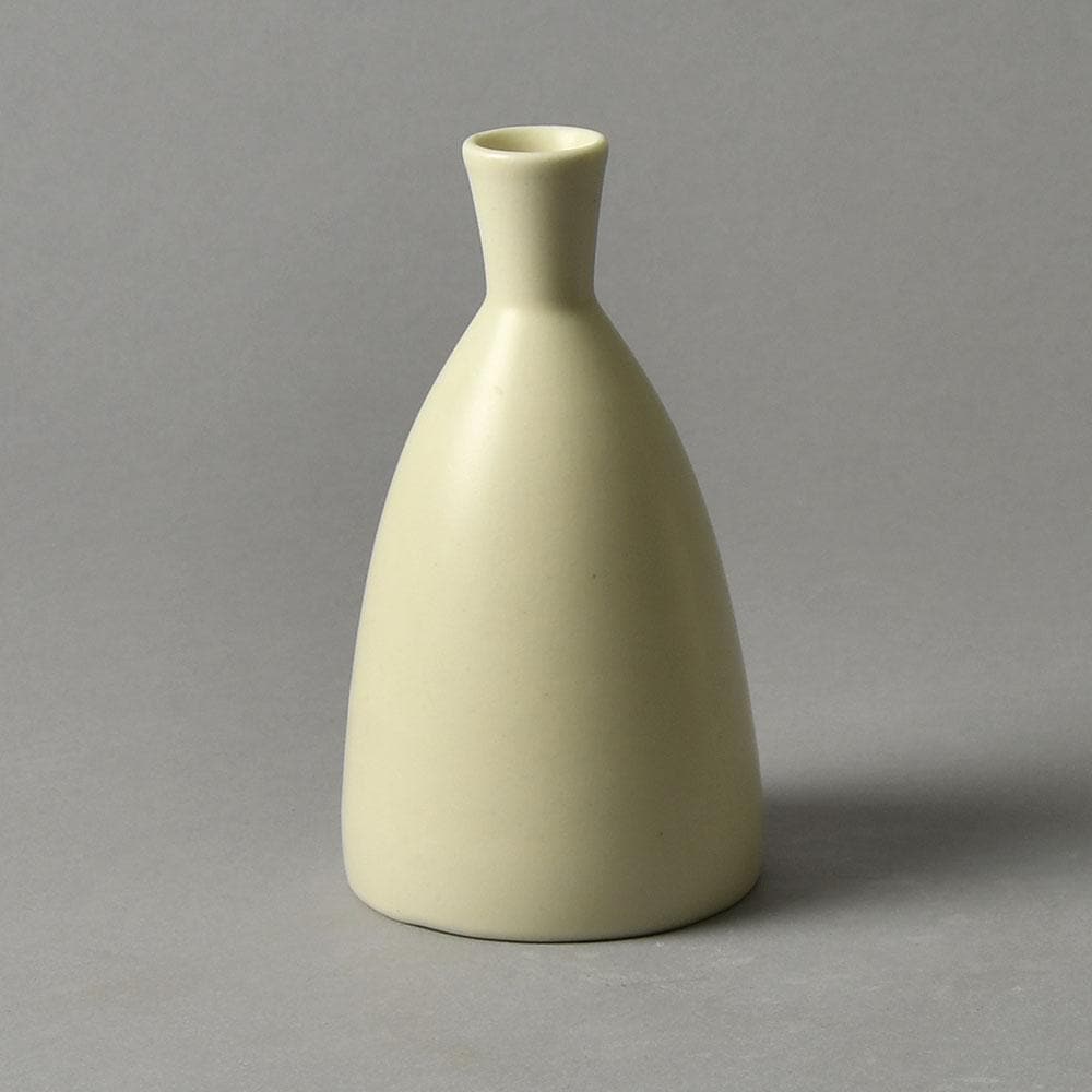 Erich and Ingrid Triller for Tobo, stoneware vase with matte white glaze G9038 - Freeforms