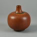 Erich and Ingrid Triller for Tobo, stoneware vase with reddish brown glaze G9245 - Freeforms