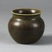 Erich and Ingrid Triller for Tobo, unique stoneware vase with brown glaze G9180 - Freeforms