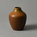 Erich and Ingrid Triller for Tobo, unique stoneware vase with matte brown glaze G9040 - Freeforms