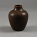 Erich and Ingrid Triller for Tobo vase with brown glaze E7199 - Freeforms