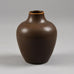 Erich and Ingrid Triller for Tobo vase with brown glaze E7199 - Freeforms