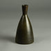 Erich and Ingrid Triller for Tobo vase with dark brown glaze E7191 - Freeforms