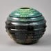 Ewald Dahlskog large vase for Bo Fajans, large earthenware vase with dripping glaze G9125 - Freeforms
