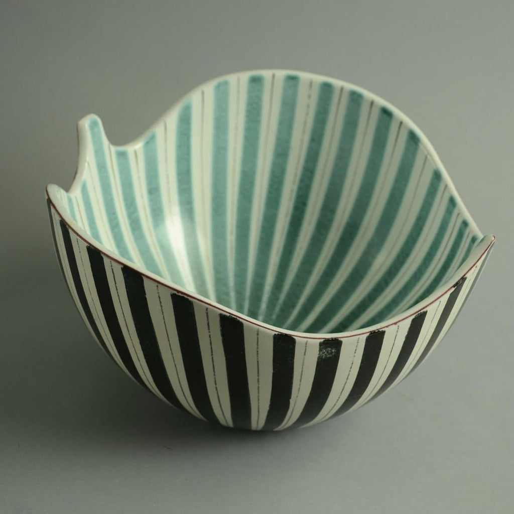 "Faience" earthenware bowl by Stig Lindberg A1635 - Freeforms