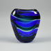 Floris Meydam for Leerdam vase in blue and green glass A1181 - Freeforms
