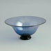Footed glass "slip graal" bowl by Edward Hald for Orrefors N3638 - Freeforms