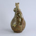 Footed stoneware jug with lion handle by Bode Willumsen F1687 - Freeforms