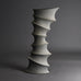 Frank Schillo, very large stoneware sculptural vase with white glaze E7316 - Freeforms