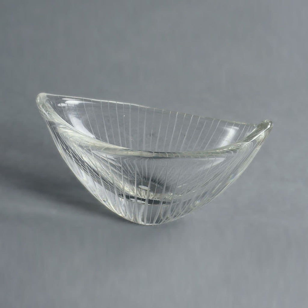Glass bowl by Tapio Wirkkala for Iittala A1853 - Freeforms