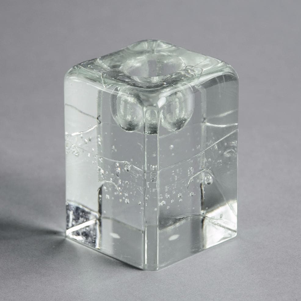 Glass candlestick by Timo Sarpaneva for Iittala A1609 - Freeforms