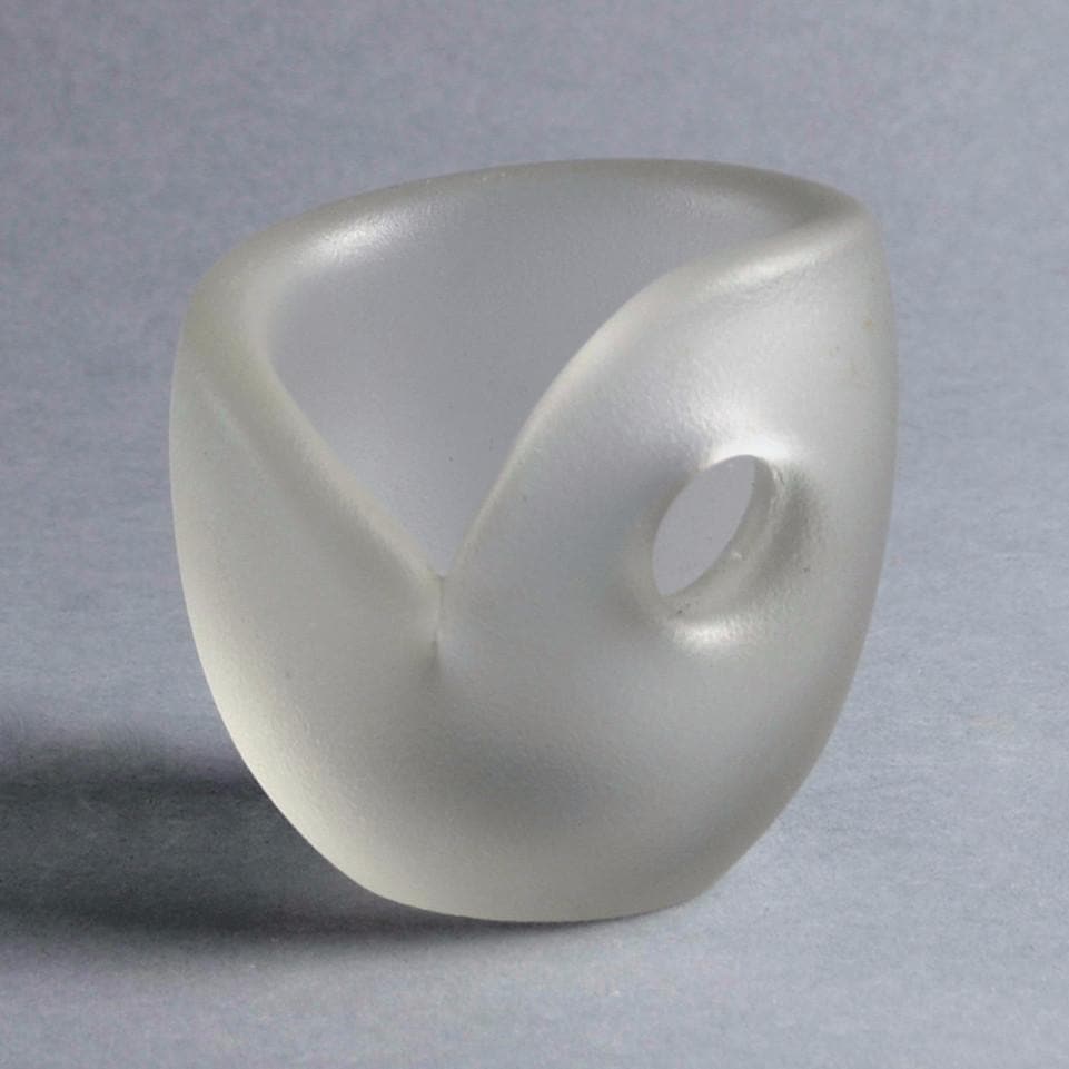 Glass "Devil's churn" vase by Timo Sarpaneva for Iittala N7487 N8434 - Freeforms