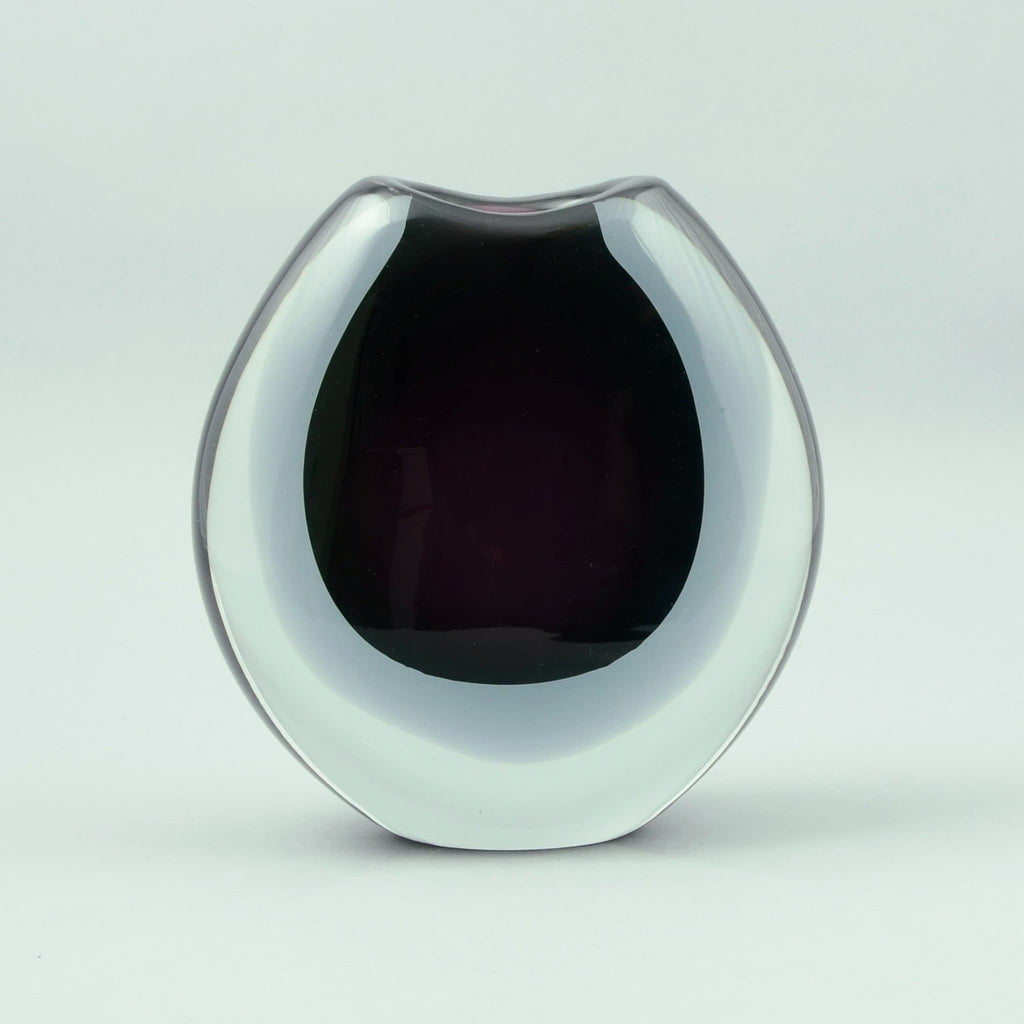 Glass sommerso vase by Vicke Lindstrand for Kosta N2101 - Freeforms