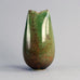 Glossy green stoneware vase by Ingrid Ripke-Bolinus N5510 - Freeforms