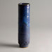 Gorge Hohlt vase with dripping glossy blue glaze E7030 - Freeforms