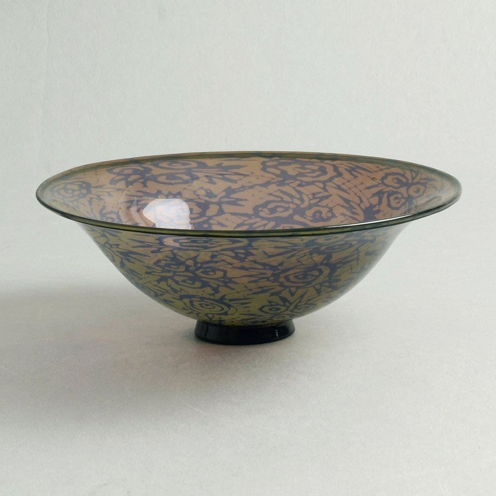 "Graal" footed glass bowl by Edward Hald for Orrefors