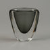 Gray glass "Sommerso" vase by Nils Landberg for Orrefors G9396 - Freeforms