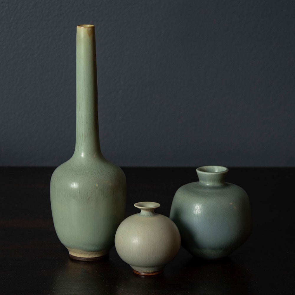 Group of miniature vases by Berndt Friberg for Gustavsberg - Freeforms
