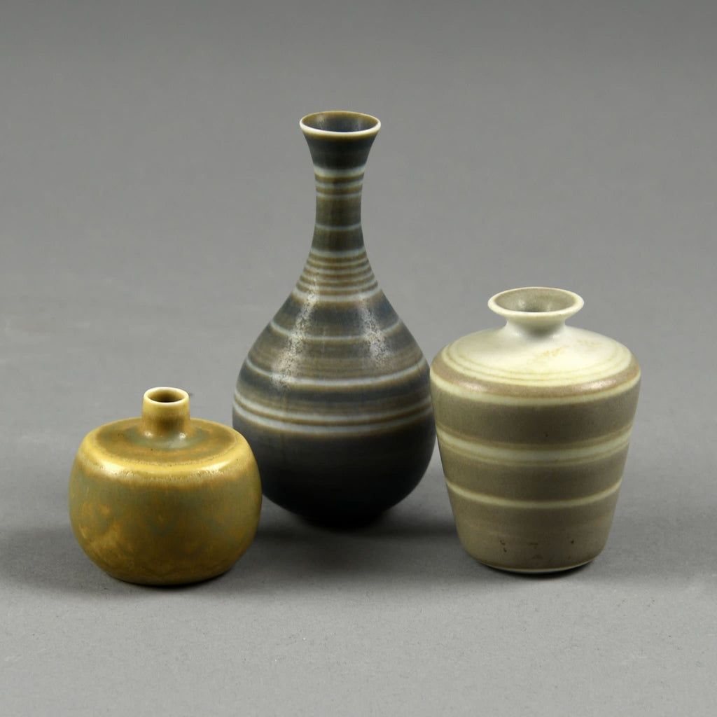 Group of miniature vases by Gunnar Nylund and Carl Harry Stalhane for Rorstrand - Freeforms
