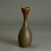 Gunnar Nylund for Rorstrand bottle vase with blue and brown haresfur glaze E7173 - Freeforms