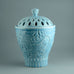 Gunnar Nylund for Rörstrand, large stoneware jar with glossy pale blue glaze N5477 - Freeforms