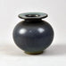 Gunnar Nylund for Rörstrand, stoneware vase with matte blue glaze G9189 - Freeforms