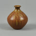 Gunnar Nylund for Rorstrand stoneware vase with reddish brown glaze F8262 - Freeforms