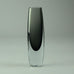 Gunnar Nylund for Strombergshyttan "Sommerso" vase in gray and clear glass A1662 - Freeforms