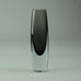 Gunnar Nylund for Strombergshyttan "Sommerso" vase in gray and clear glass A1662 - Freeforms